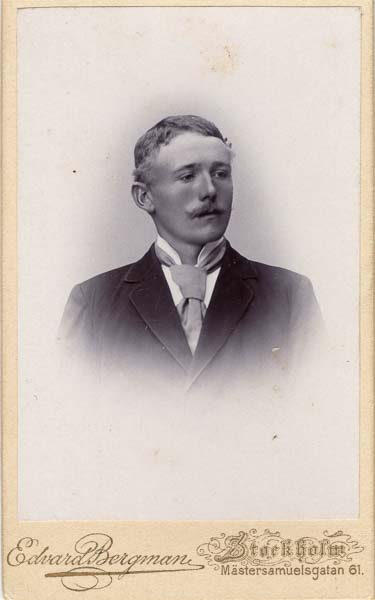 Karl Samuel Eriksson ca 1898 - Edvard Bergman - Stockholm - 30A - Grosshandlaren